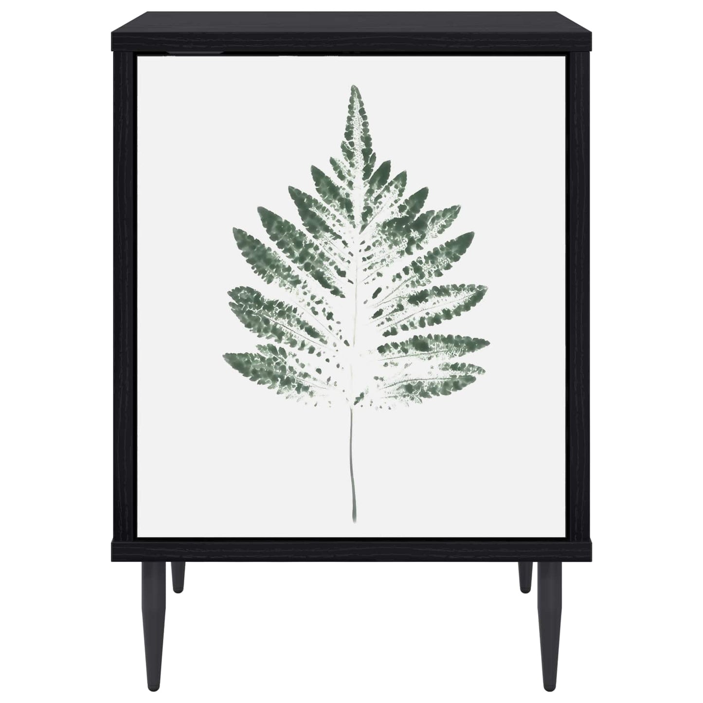 Bedside Cabinet HANAU Black Oak 36 x 33 x 51 cm Engineered Wood