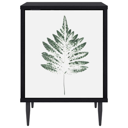 Bedside Cabinet HANAU 2 pcs Black Oak 36 x 33 x 51 cm