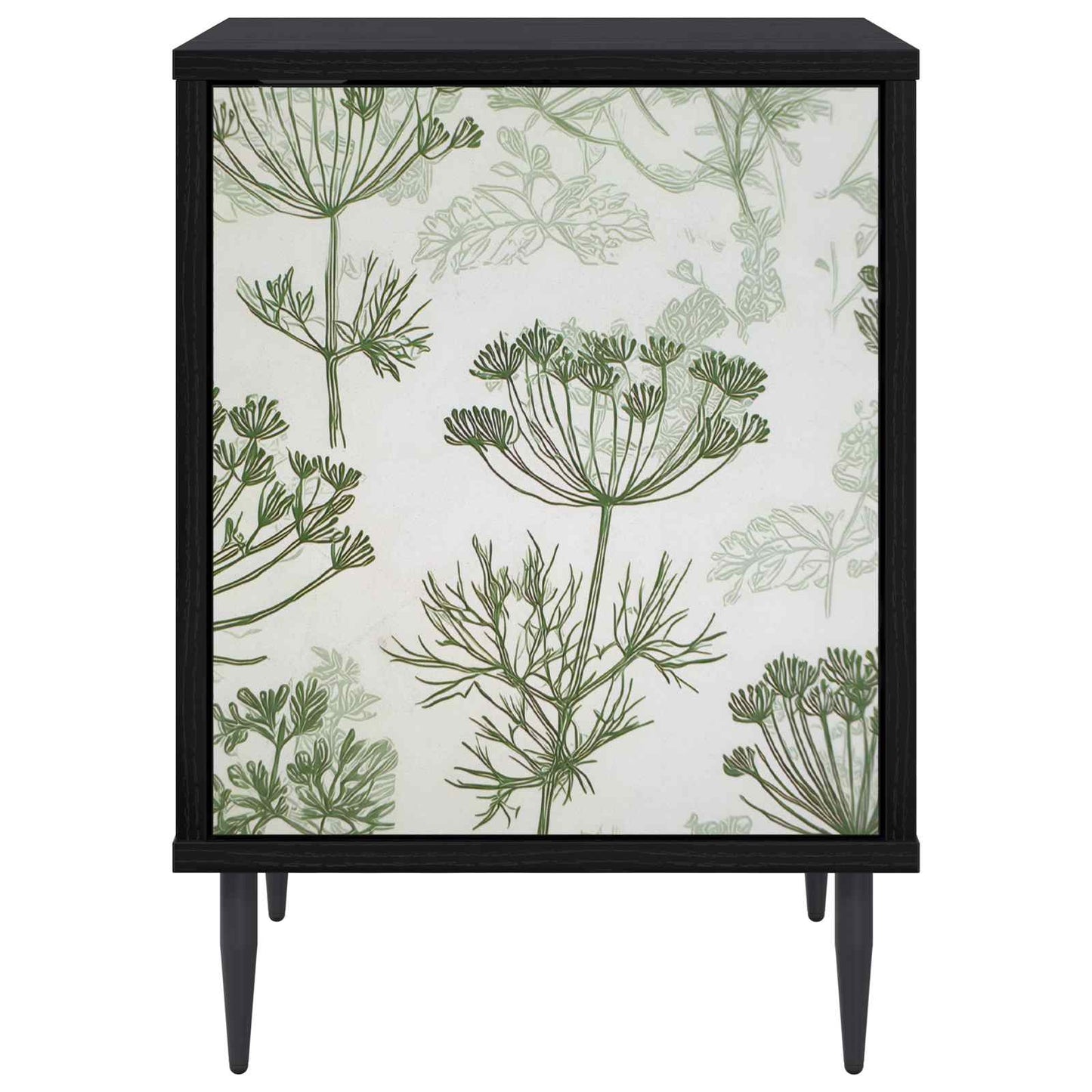 Bedside Cabinet GOTHA 2 pcs Black Oak 36 x 33 x 51 cm