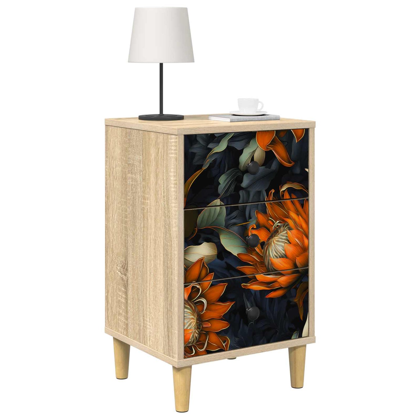 Bedside Cabinet LOCHEM 2 pcs Sonoma Oak 36 x 33 x 60 cm