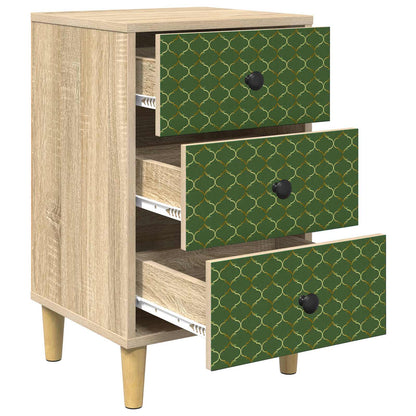 Bedside Cabinet GELEEN 2 pcs Sonoma Oak 36 x 33 x 60 cm