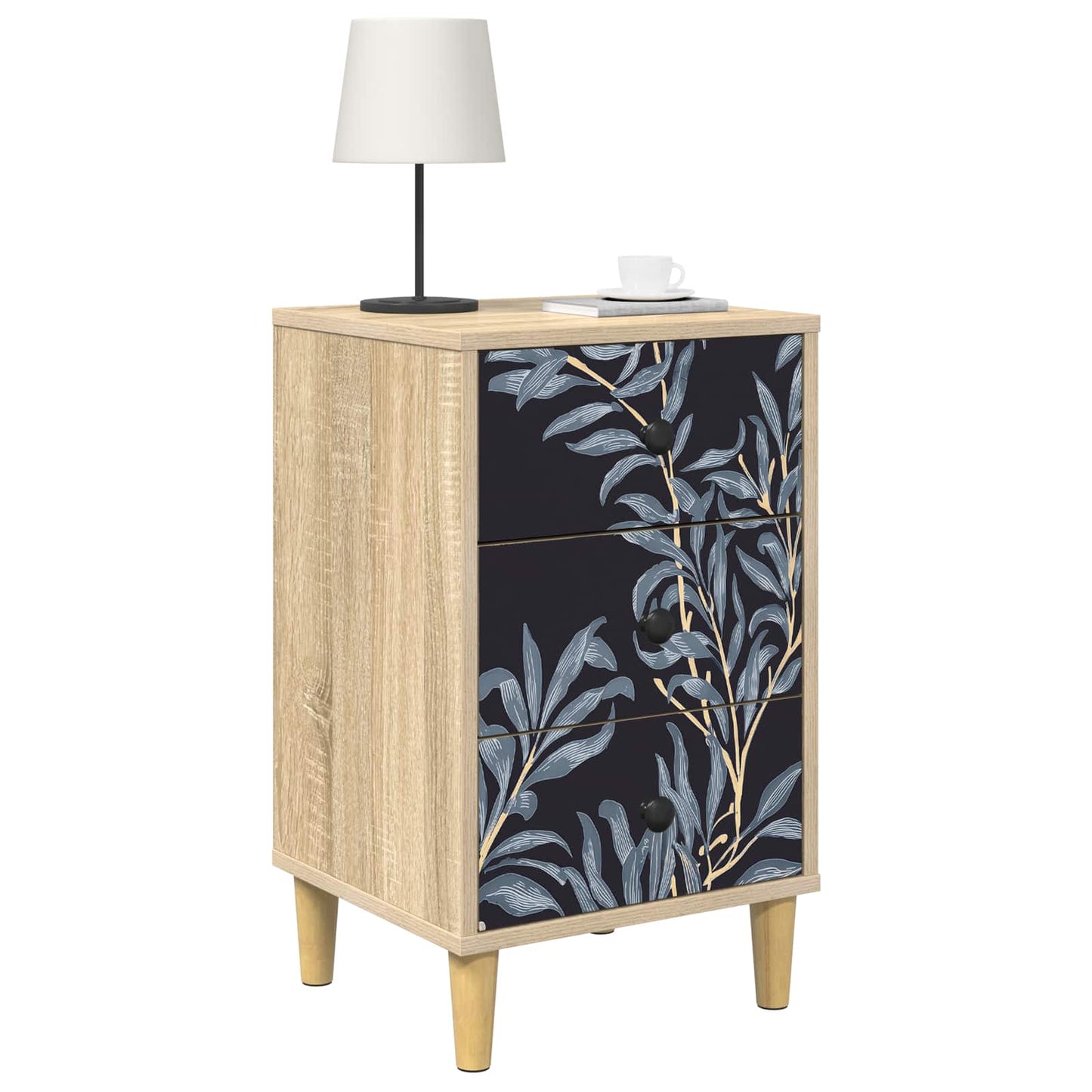 Bedside Cabinet DOKKUM Sonoma Oak 36 x 33 x 60 cm