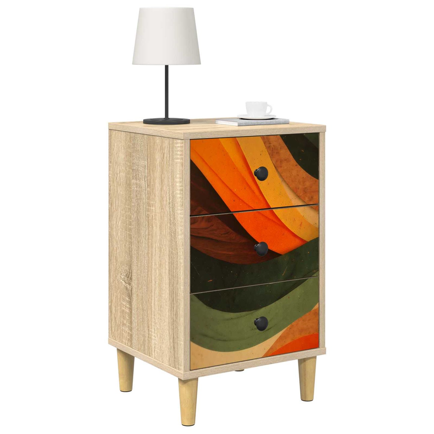 Bedside Cabinet BONN 2 pcs Sonoma Oak 36 x 33 x 60 cm