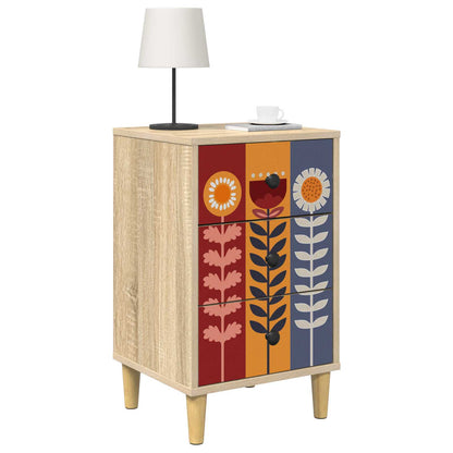 Bedside Cabinet ESSEN 2 pcs Sonoma Oak 36 x 33 x 60 cm