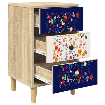 Bedside Cabinet MAINZ 2 pcs Sonoma Oak 36 x 33 x 60 cm