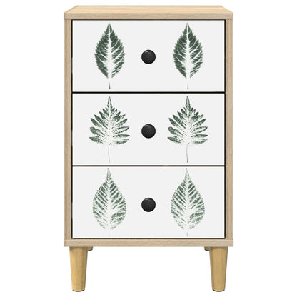 Bedside Cabinet HANAU 2 pcs Sonoma Oak 36 x 33 x 60 cm