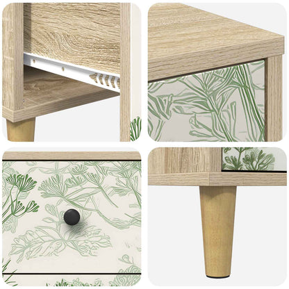 Bedside Cabinet GOTHA Sonoma Oak 36 x 33 x 60 cm