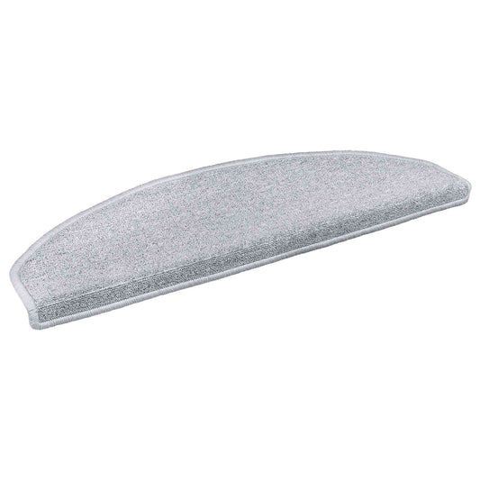 Self-adhesive Stair Mats 15 pcs 80 x 24.5 x 3.5 cm Light Grey