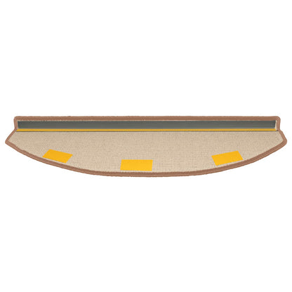 Self-adhesive Stair Mats 15 pcs Brown 80 x 24.5 x 3.5 cm