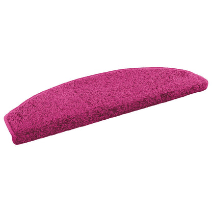 Self-adhesive Stair Mats 15 pcs Pink 80 x 24.5 x 3.5 cm