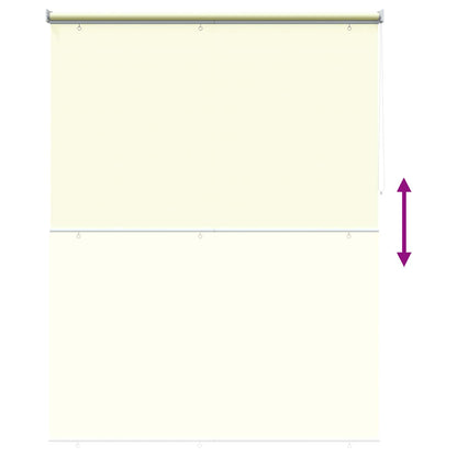Outdoor Roller Blind UV Protection Cream 185 x 140 cm (W x H)