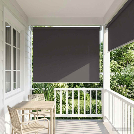 Outdoor Roller Blind UV Protection Anthracite Polyester