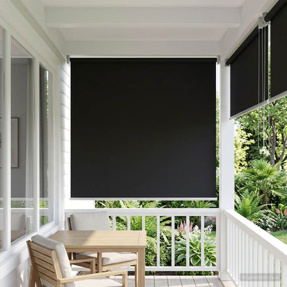 Outdoor Roller Blind UV Protection Anthracite Polyester