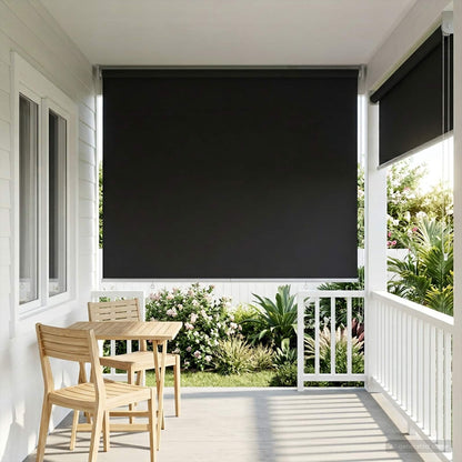 Outdoor Roller Blind UV Protection Anthracite Polyester
