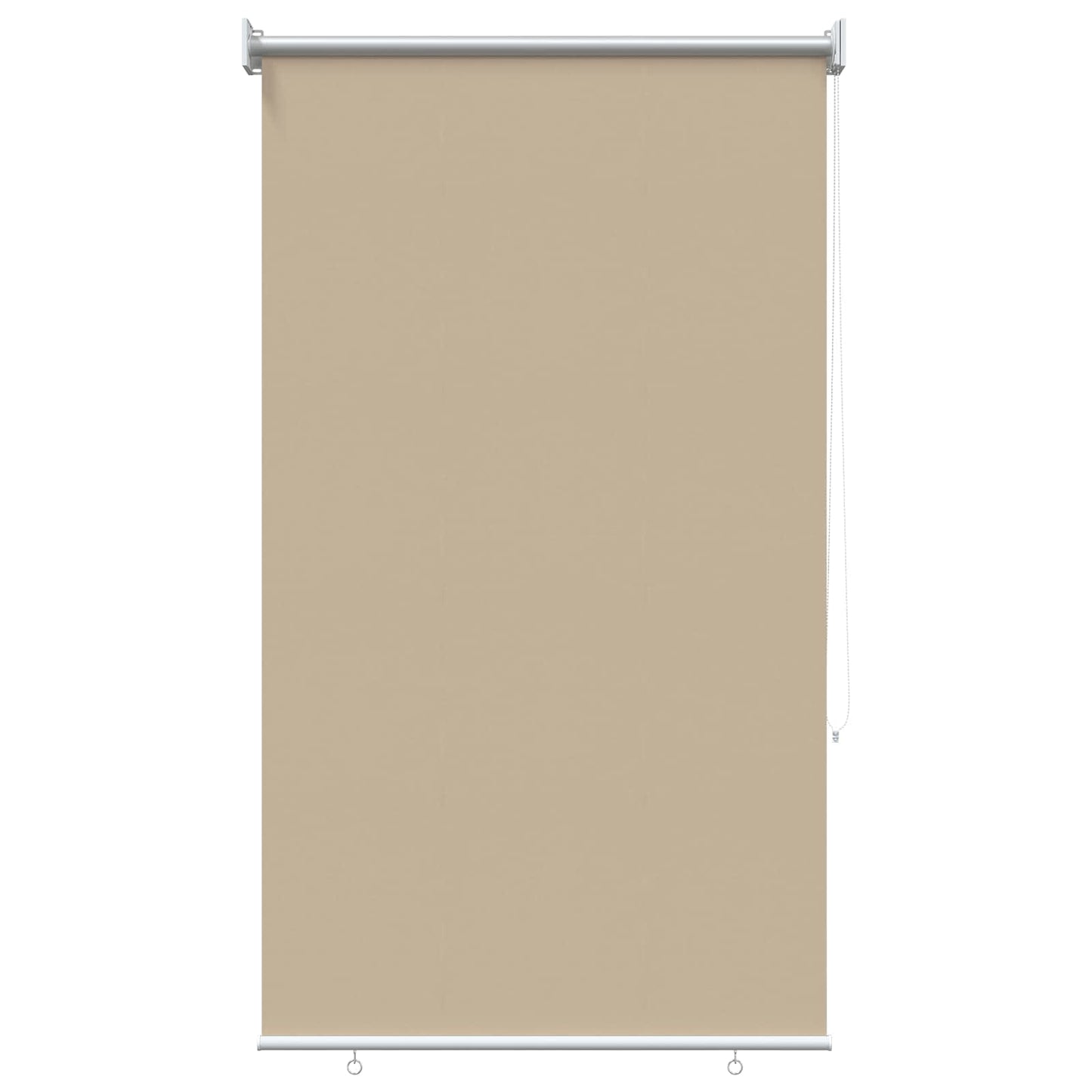 Outdoor Roller Blind UV Protection Beige 105 x 140 cm (W x H)