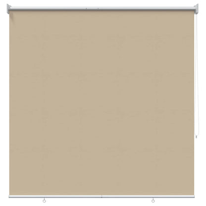 Outdoor Roller Blind UV Protection Beige 125 x 140 cm (W x H)