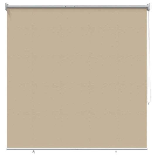 Outdoor Roller Blind UV Protection Beige 120 x 140 cm (W x H)