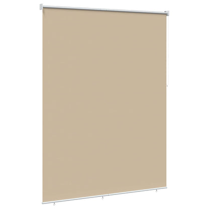 Outdoor Roller Blind UV Protection Beige 180 x 140 cm (W x H)