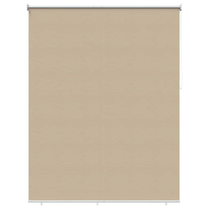 Outdoor Roller Blind UV Protection Beige 185 x 140 cm (W x H)