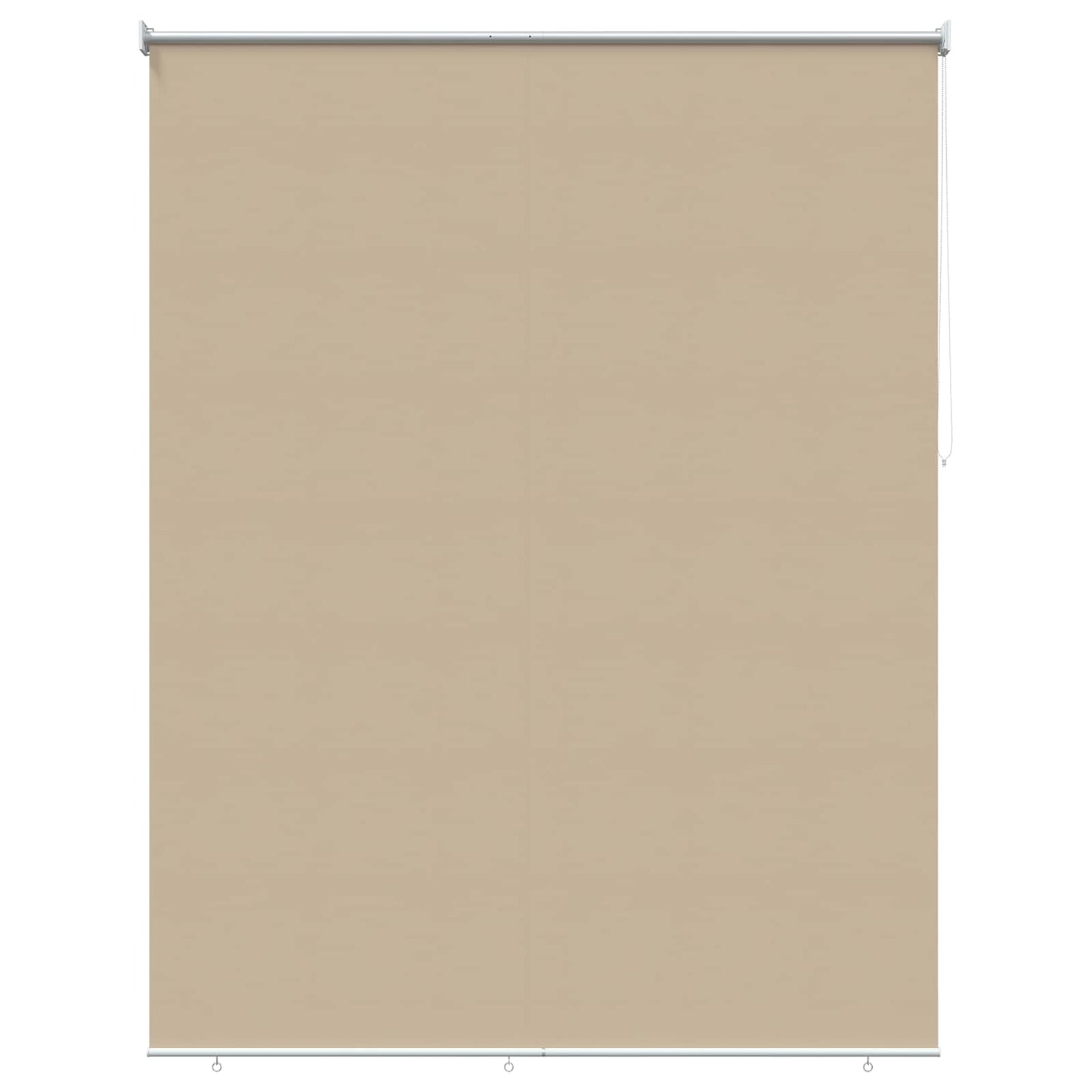 Outdoor Roller Blind UV Protection Beige 205 x 140 cm (W x H)