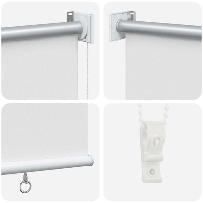 Outdoor Roller Blind UV Protection White 145 x 230 cm (W x H)