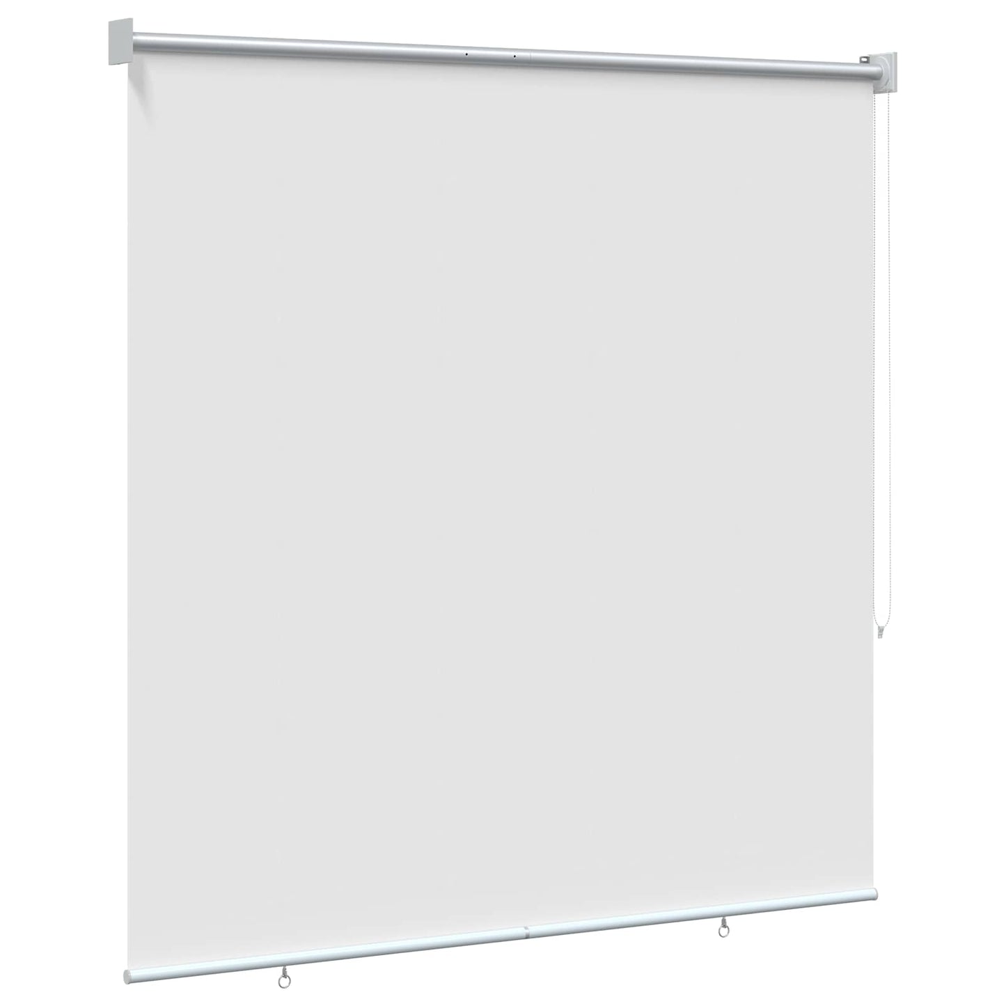 Outdoor Roller Blind UV Protection White 145 x 230 cm (W x H)
