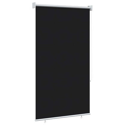 Outdoor Roller Blind UV Protection Black 85 x 140 cm (W x H)