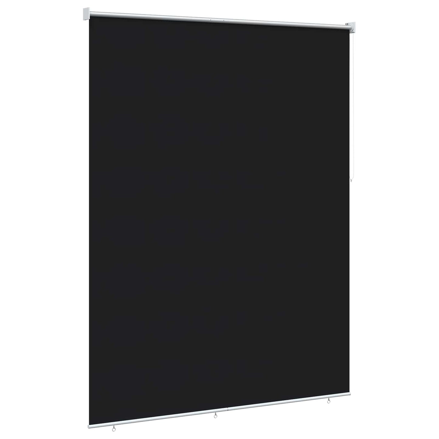 Outdoor Roller Blind UV Protection Black 185 x 140 cm (W x H)