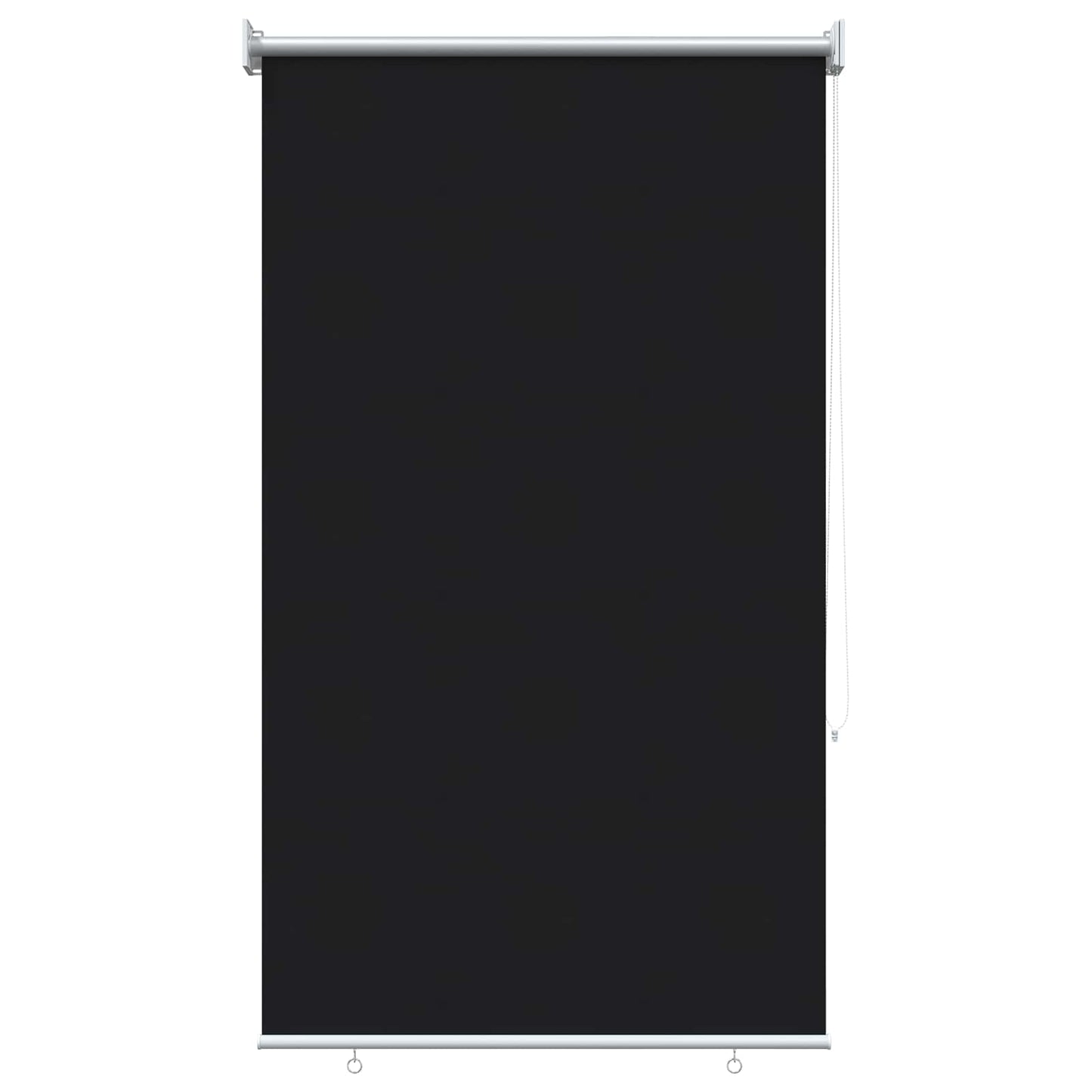 Outdoor Roller Blind UV Protection Black 80 x 230 cm (W x H)