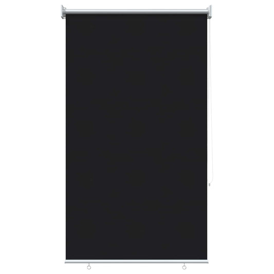 Outdoor Roller Blind UV Protection Black 80 x 230 cm (W x H)