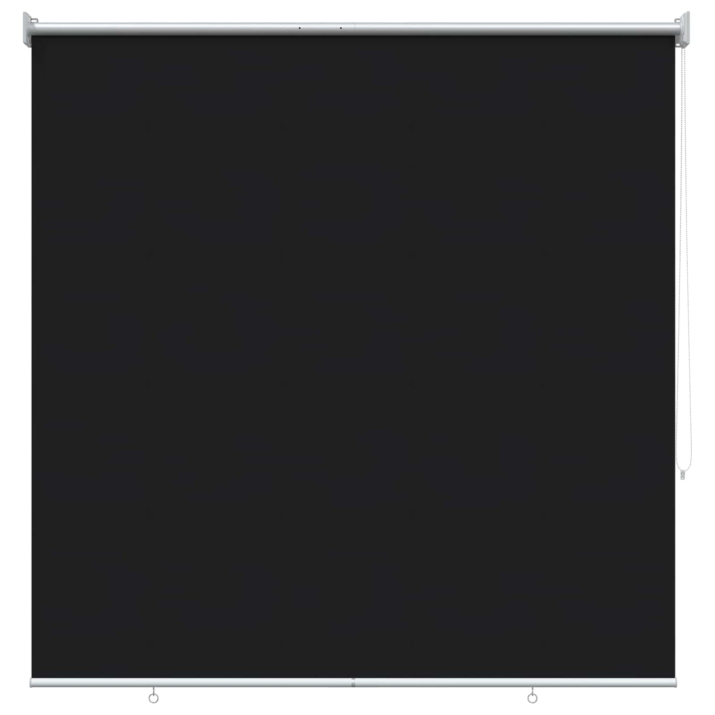 Outdoor Roller Blind UV Protection Black 105 x 230 cm (W x H)