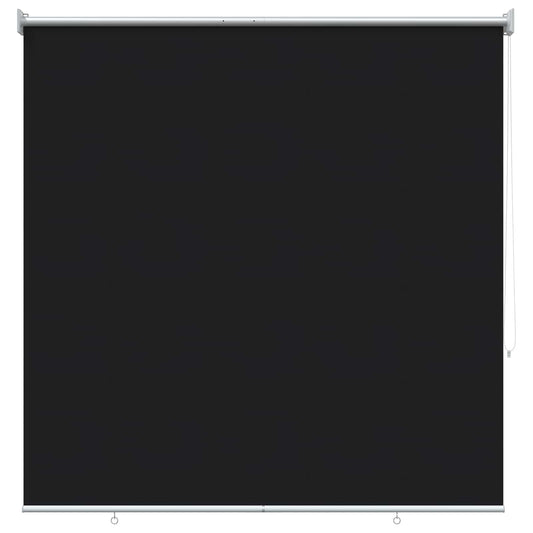 Outdoor Roller Blind UV Protection Black 100 x 230 cm (W x H)