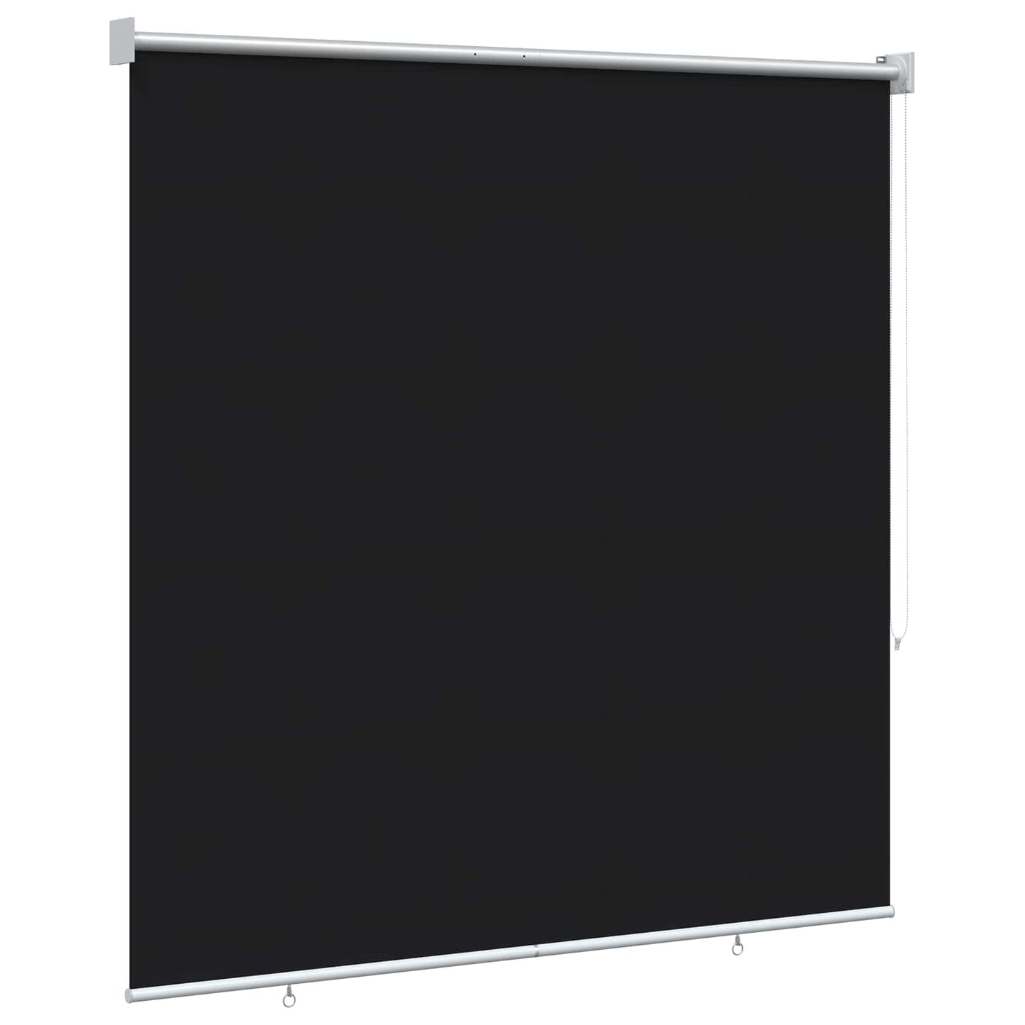 Outdoor Roller Blind UV Protection Black 145 x 230 cm (W x H)