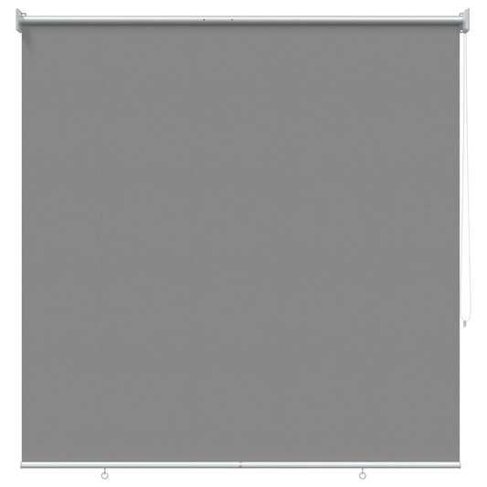 Outdoor Roller Blind UV Protection Light Grey Polyester