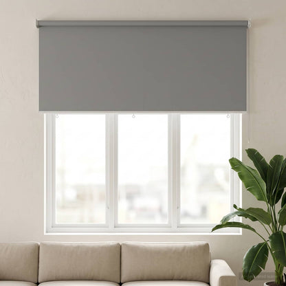 Outdoor Roller Blind UV Protection Light Grey Polyester