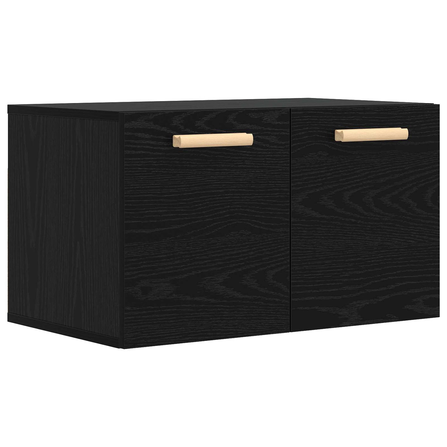 Wall Cabinet Black oak 60 x 36.5 x 35 cm Engineered Wood