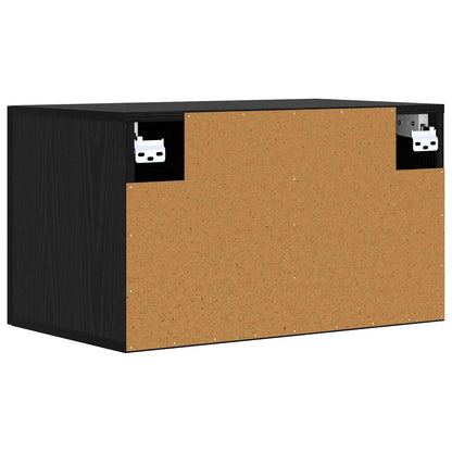 Wall Cabinet Black oak 60 x 36.5 x 35 cm Engineered Wood