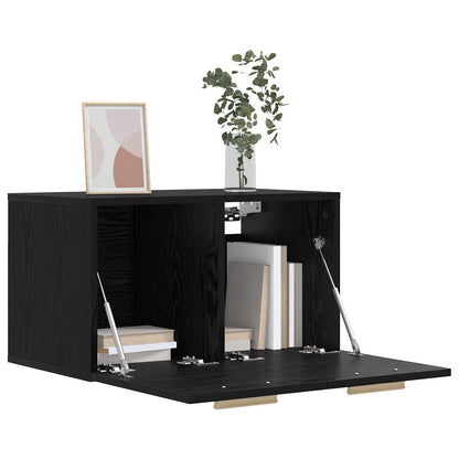 Wall Cabinet Black oak 60 x 36.5 x 35 cm Engineered Wood
