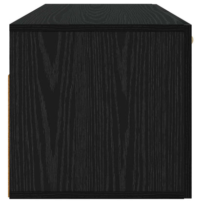 Wall Cabinet Black oak 60 x 36.5 x 35 cm Engineered Wood