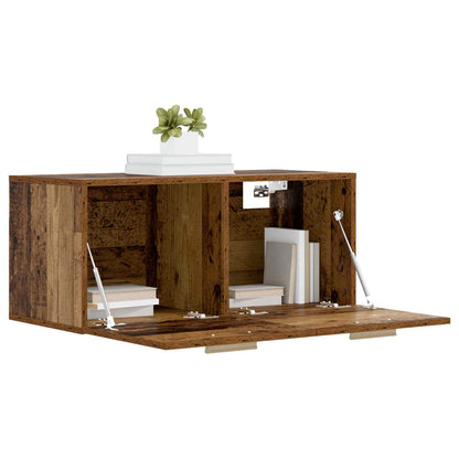 Wall Cabinet Wall-Mounted Old wood 80 x 36.5 x 35 cm