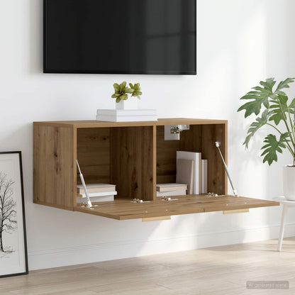 Wall Cabinet Wall-Mounted Artisan oak 80 x 36.5 x 35 cm