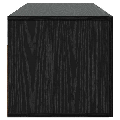 Wall Cabinet Wall-Mounted Black oak 80 x 36.5 x 35 cm