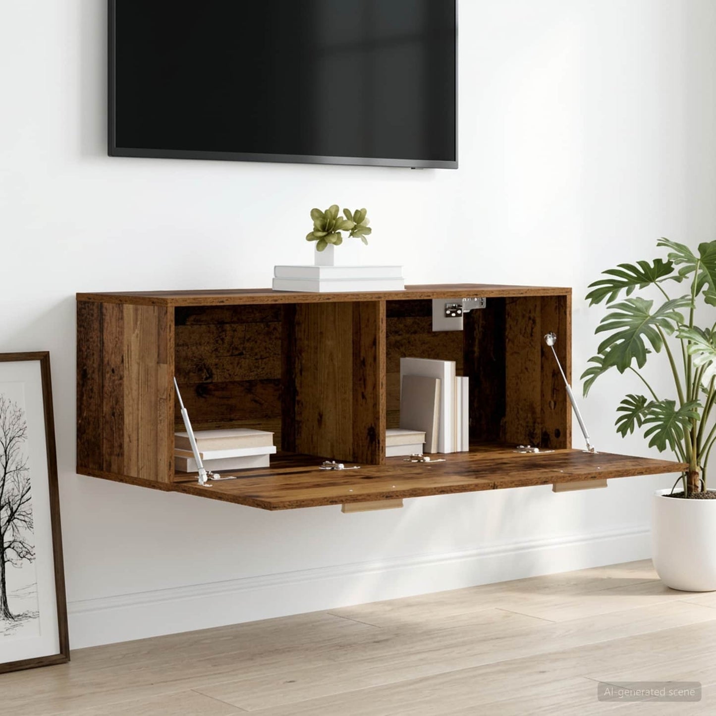 Wall Cabinet Old wood 100 x 36.5 x 35 cm Engineered Wood