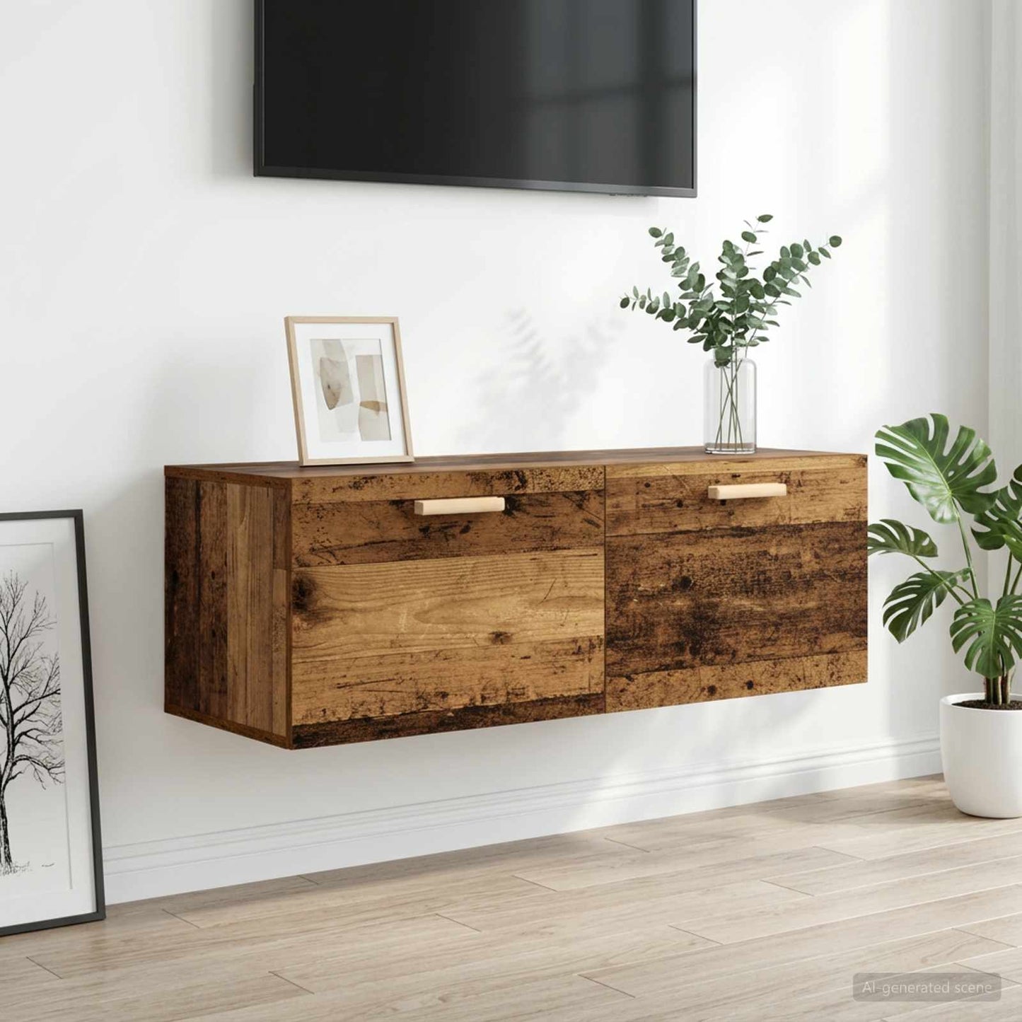 Wall Cabinet Old wood 100 x 36.5 x 35 cm Engineered Wood