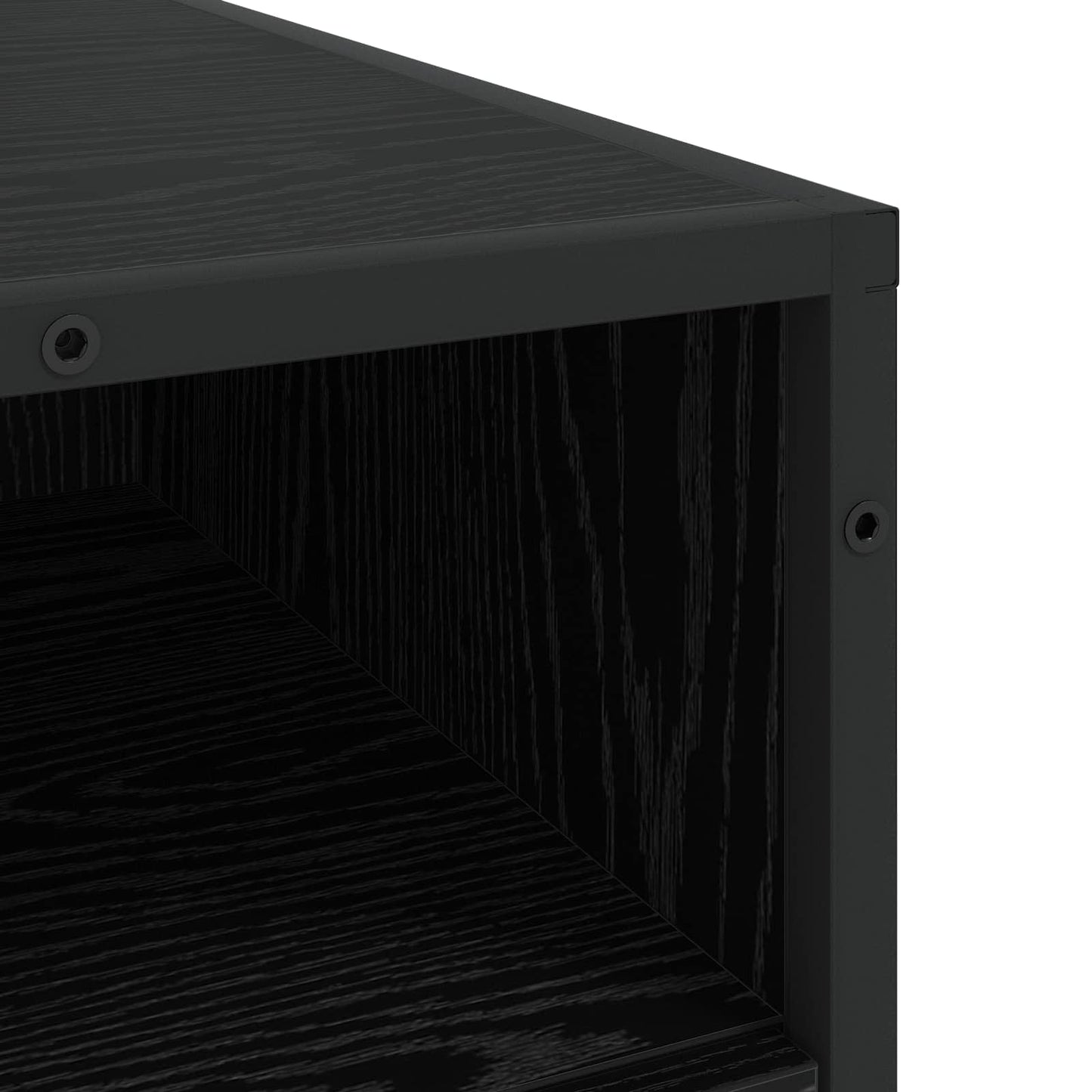 Drawer Cabinet 4-Drawer Black oak 70 x 41 x 83.5 cm