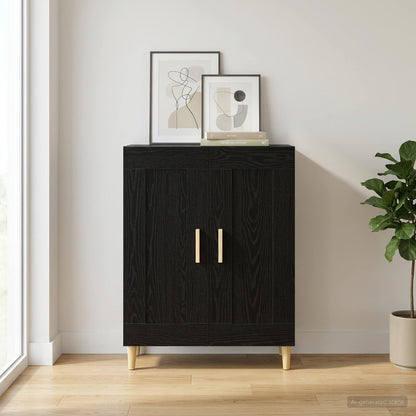 Sideboard Black Oak 69.5 x 34 x 90 cm Engineered Wood