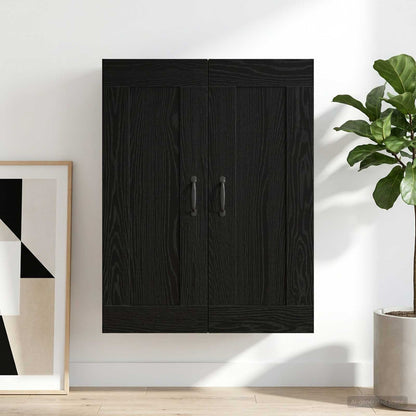 Wall Cabinet Black Oak 69.5 x 34 x 90 cm Engineered Wood