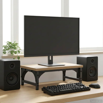 Monitor Stand Artisan Oak 37 x 23 x 14 cm Engineered Wood