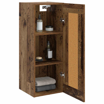 Wall Cabinet Old Wood 34.5 x 34 x 90 cm Engineered Wood