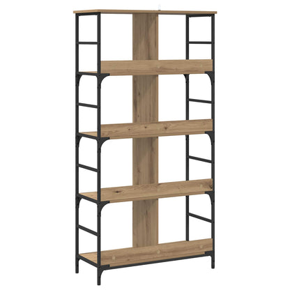 Bookshelf 4-Tier 78.5 x 33 x 153 cm metal PB Artisan oak